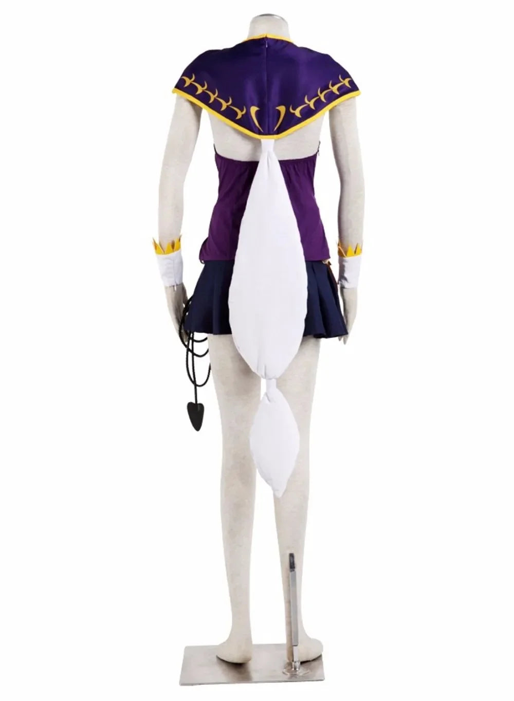 Fairy Tail Lucy Cosplay Costume Purple Dress Custom Made