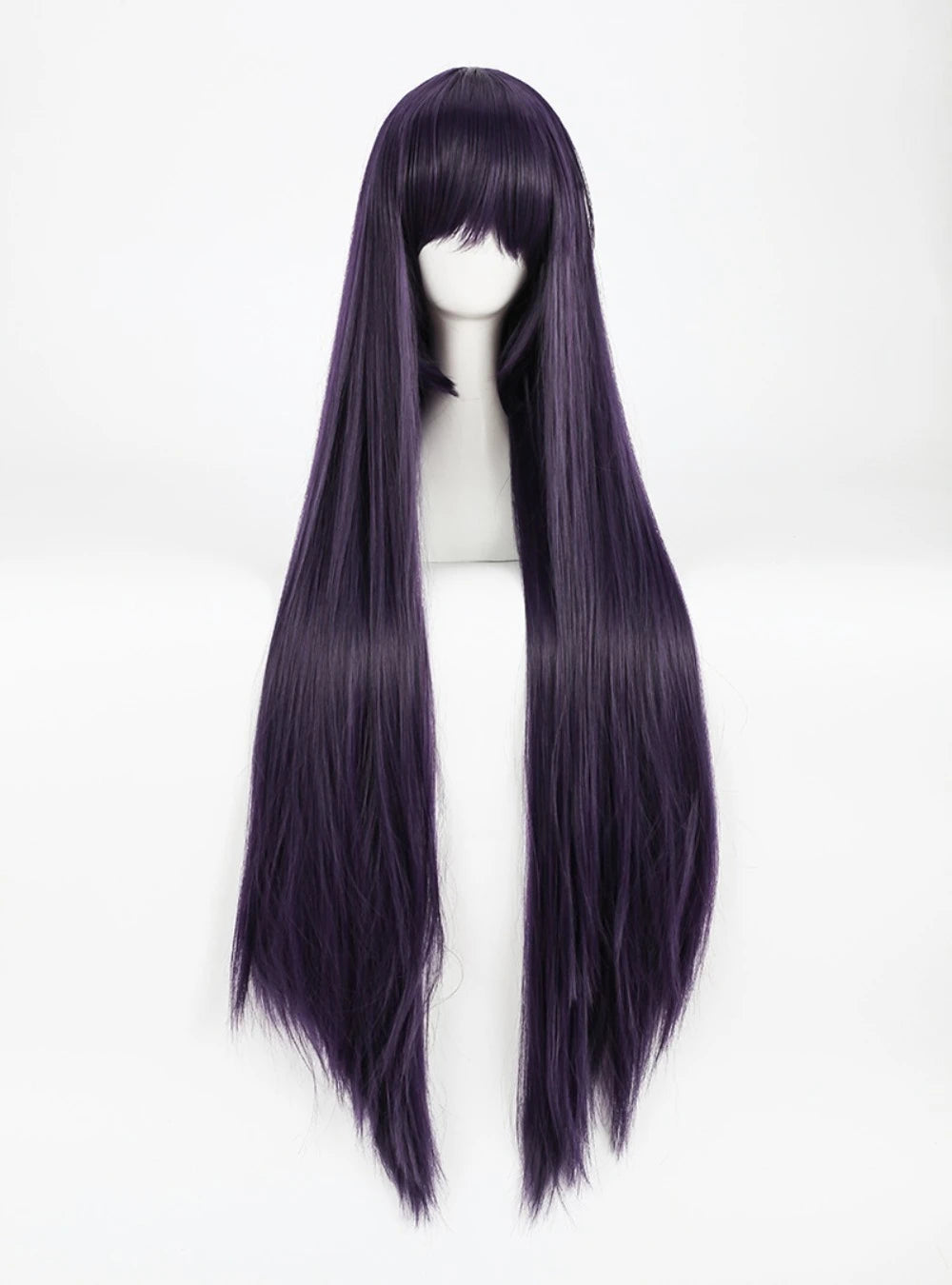 Perruque de cosplay Sailor Moon Mars Rei Hino, cheveux longs, raides et violets 