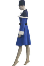 Fairy Tail Rain Woman Juvia Lockser Blue Dress Cosplay Costume