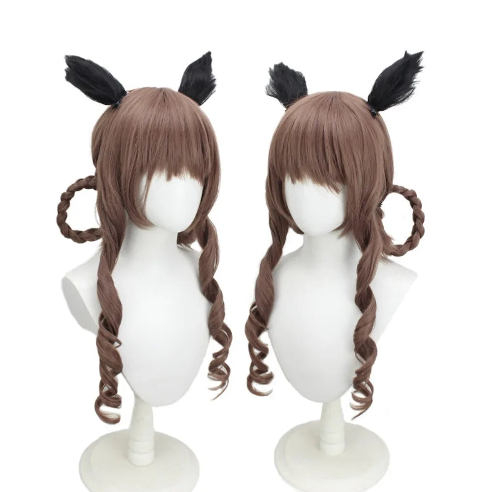 Gentildonna Cosplay Wig Uma Musume Pretty Derby Heat Resistant Brown Hair