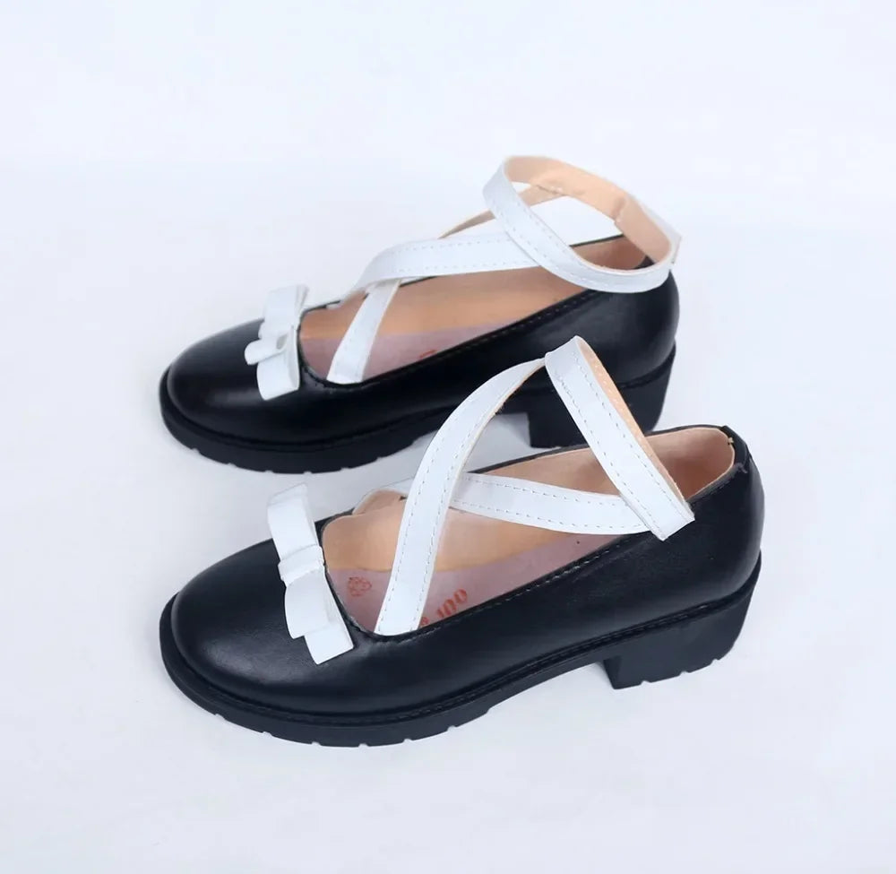 Danganronpa V3 Kirumi Tojo Cosplay Shoes Black Boots Custom Made