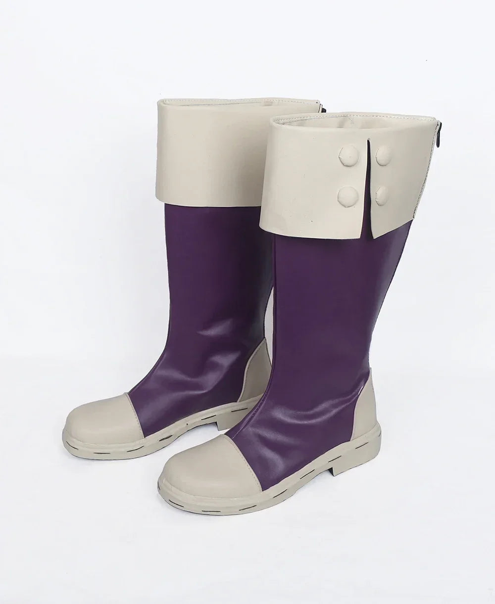 Custom My Hero Academia Mina Ashido Cosplay Boots Purple Shoes | MiDicosplay