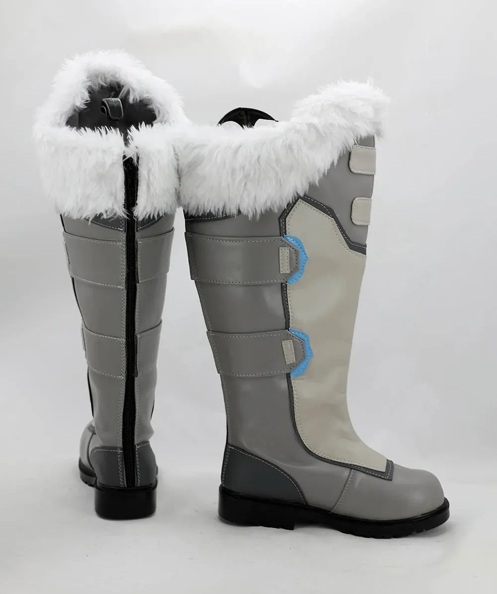 Custom Made Overwatch Mei Cosplay Boots Long Custom Costume Shoes for Men & Women | MiDicosplay