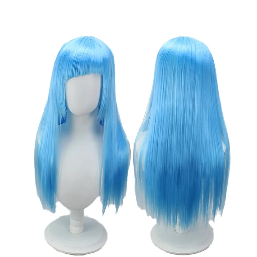 Jujutsu Kaisen Miwa Kasumi Cosplay Wig Blue Long Straight Hair
