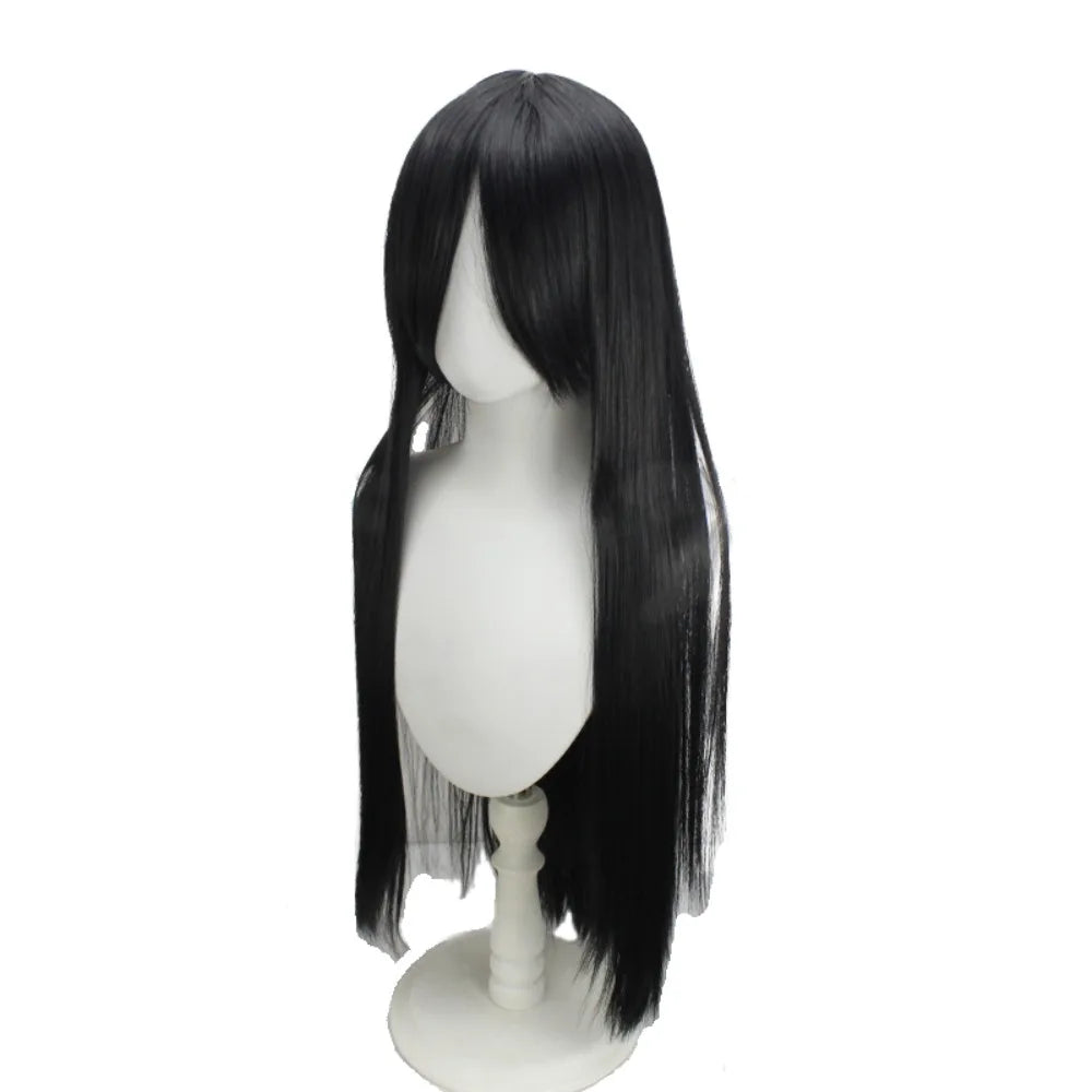 Perruque de cosplay de Tifa de Final Fantasy VII Remake, cheveux noirs longs et lisses 