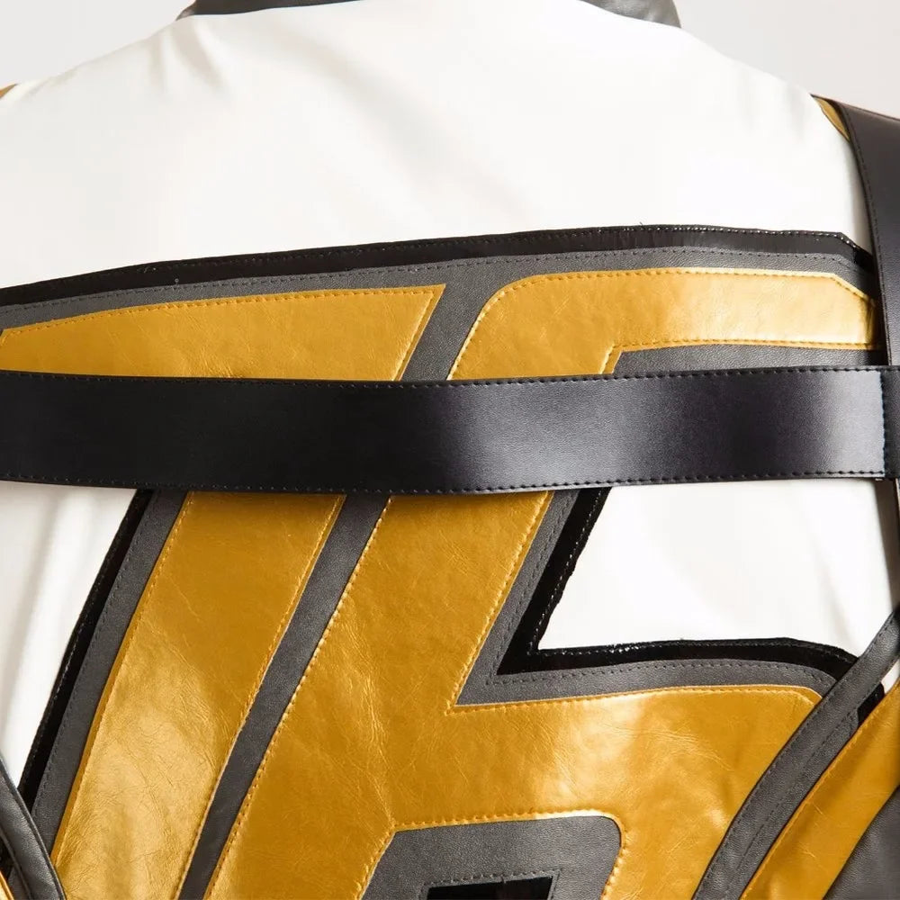 Overwatch Soldier 76 Cosplay Costume Deluxe Gold Version Custom Made