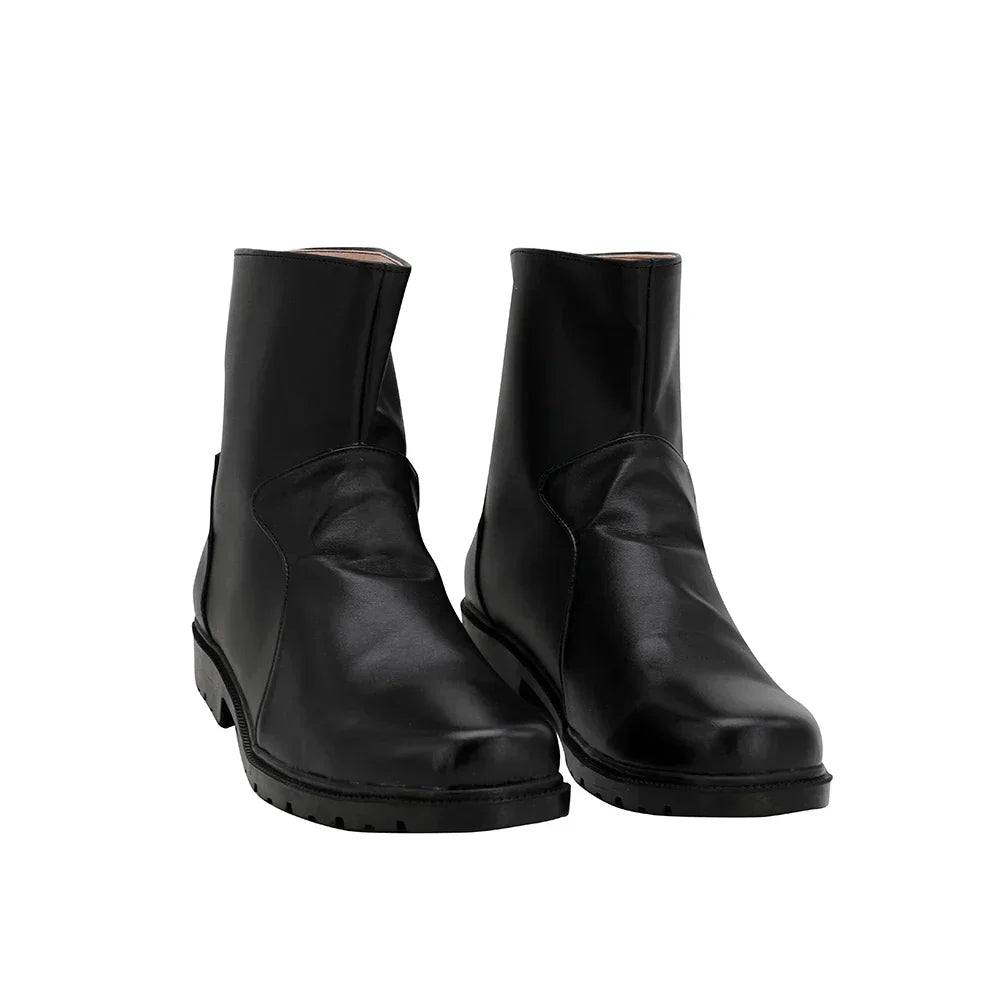 Final Fantasy VII Remake Rufus Shinra Cosplay Boots Black Shoes