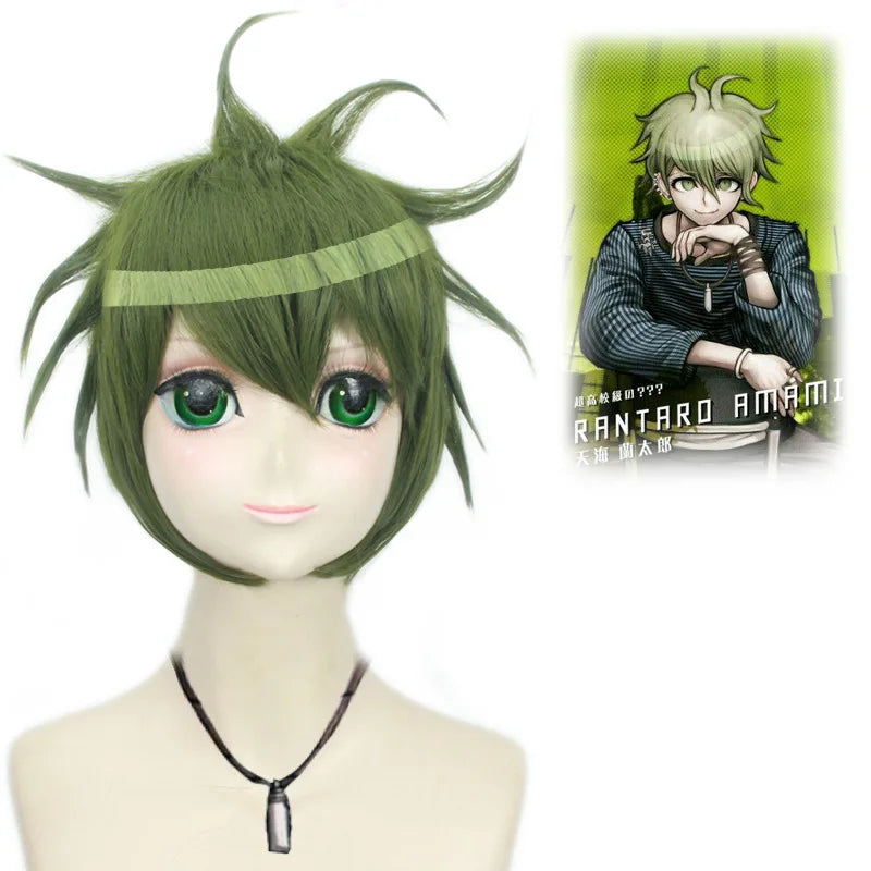 Danganronpa Cosplay Wig Set for Hiyoko Saionji Monomi Akane Owari Monaca Towa Monokuma Hair