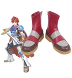 Fire Emblem Roy Cosplay Shoes Red Boots Custom Made