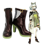 Arknights Kal'tsit Cosplay Boots High Heel Brown Shoes