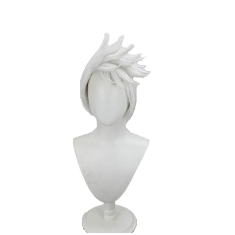 Naruto Kakashi Hatake Cosplay Wig Silver Spiky Up Anime Hair