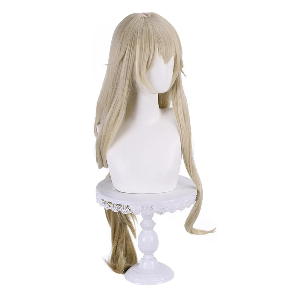 Honkai Star Rail Luocha Cosplay Wig Realistic Scalp Mixed Color Gradient Long Hair 3
