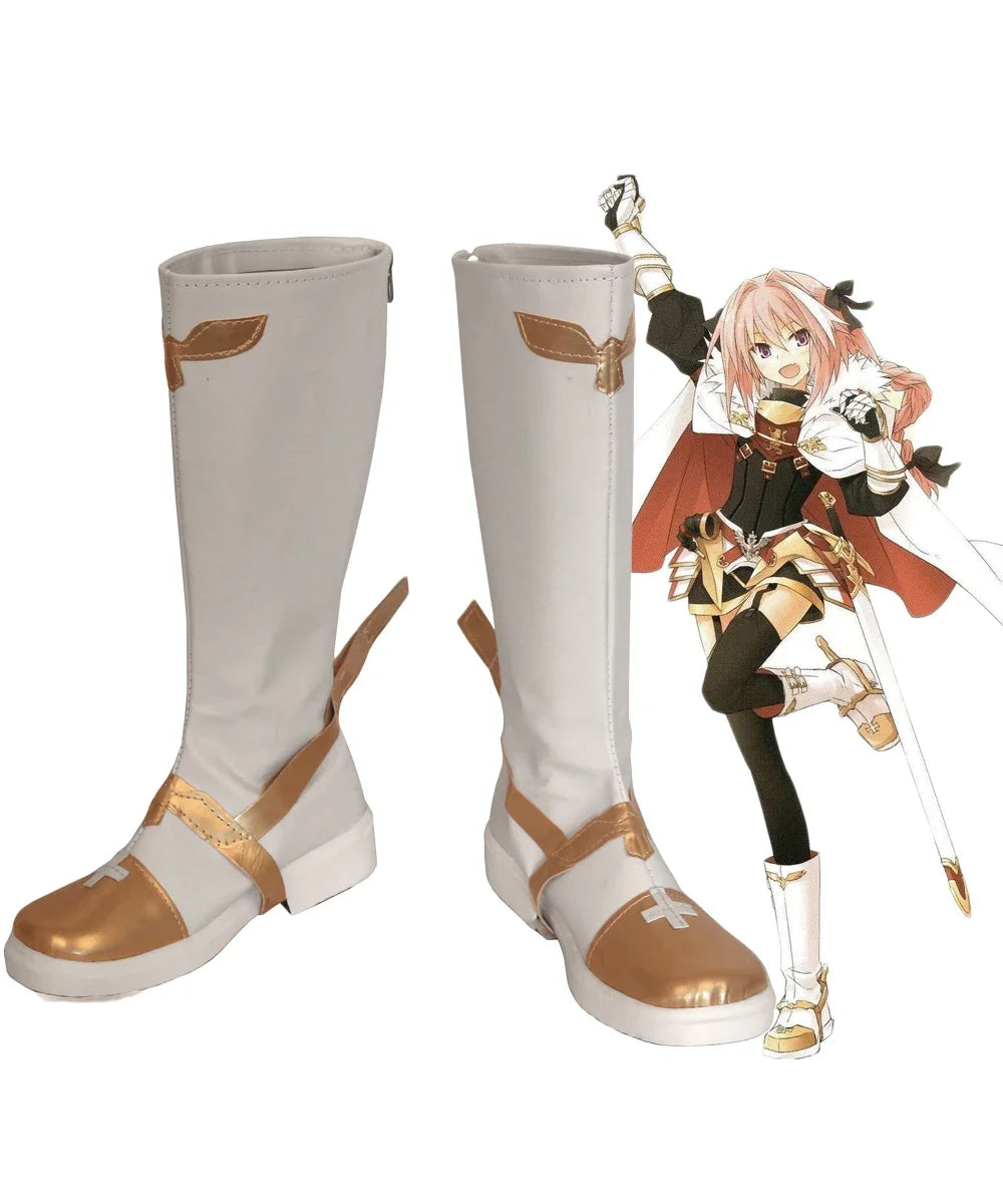 Fate Grand Order Fate Apocrypha Astolfo Cosplay Boots Custom Made Shoes