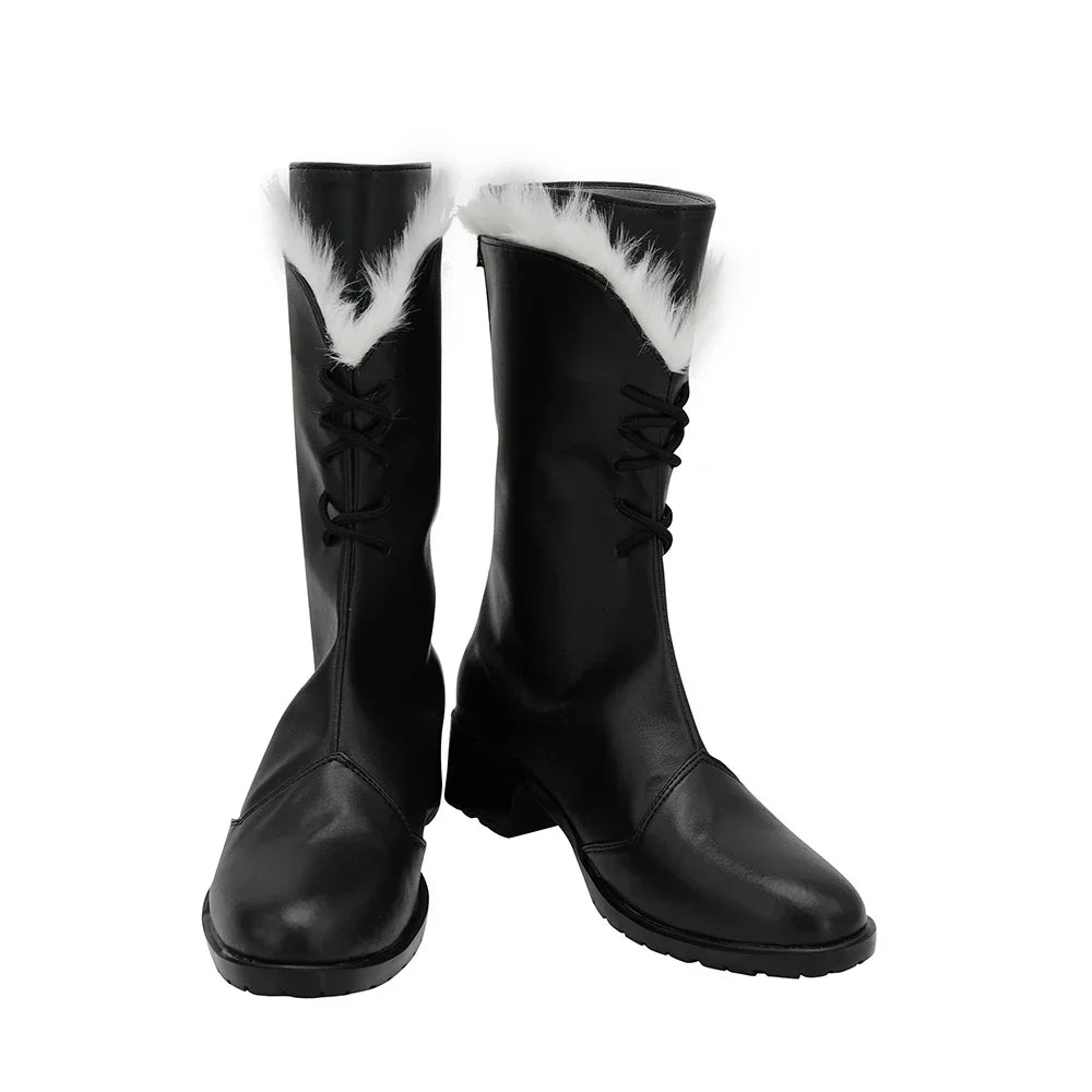 Arknights Pramanix Cosplay Boots Black Shoes Custom Made