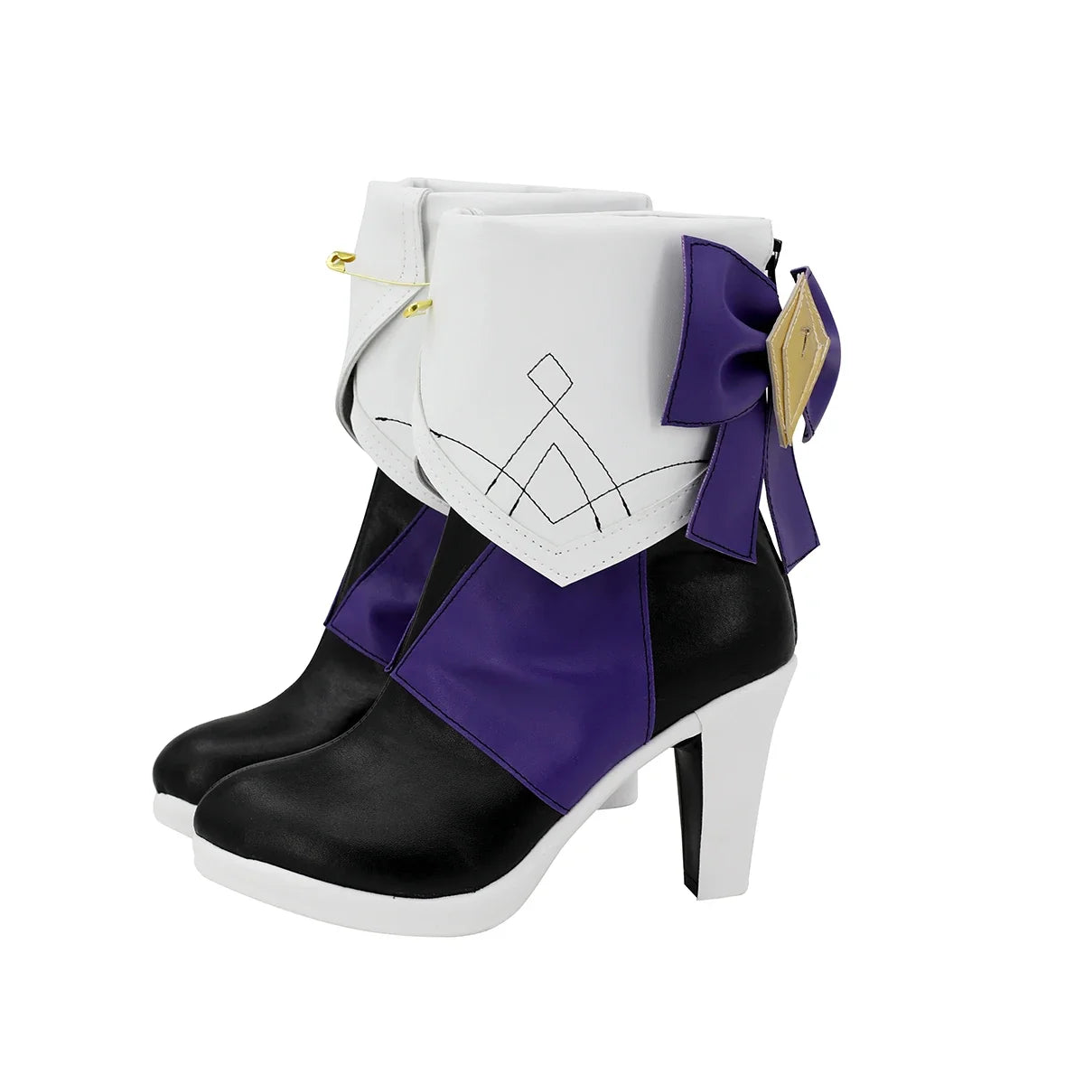 Chaussures de cosplay Honkai Star Rail Herta, bottes à talons hauts sur mesure