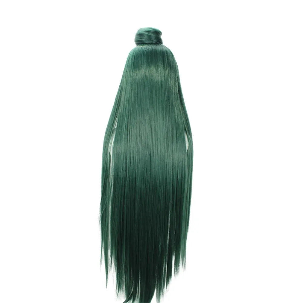 Sailor Moon Pluto Setsuna Meioh Cosplay Wig Dark Green Hair