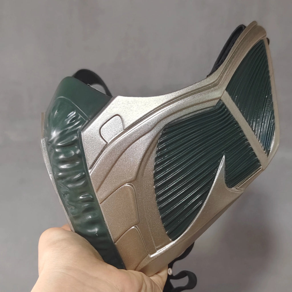 Mortal Kombat Jade Fiberglass Half Face Mask Durable Green Warrior Cosplay Prop