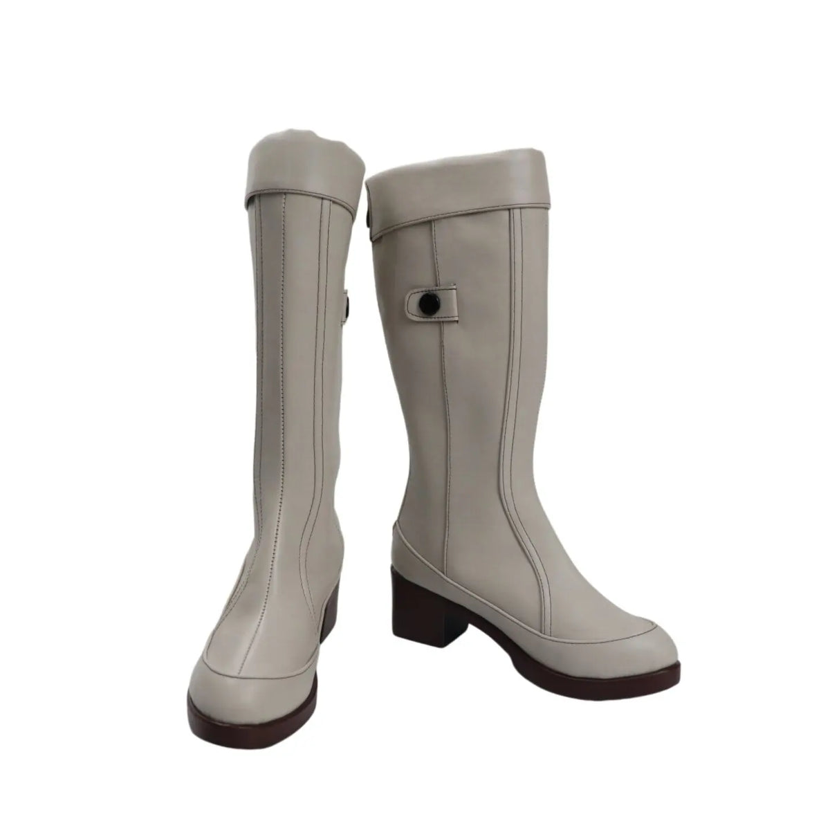 Fate Grand Order FGO Caster Artoria Cosplay Shoes Grey Boots Custom Made