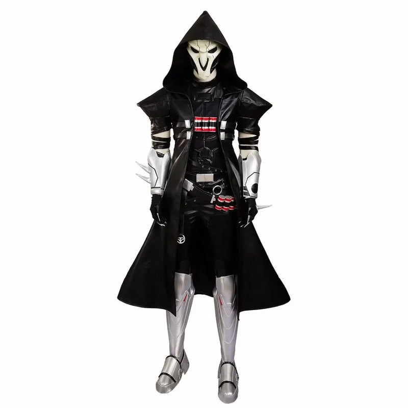 Overwatch Reaper Cosplay Costume Deluxe Leather Full Set