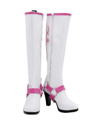 Final Fantasy 15 Cindy Aurum Cosplay Boots High Heel White Shoes