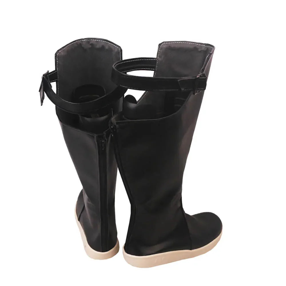 Final Fantasy14 Emet-Selch Cosplay Shoes Black Boots Custom Made
