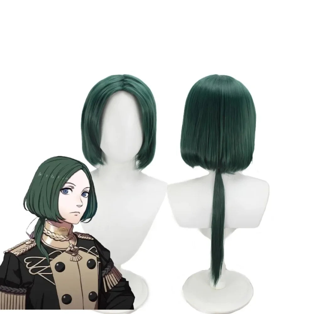 Fire Emblem Linhardt Cosplay Wig Green Hair