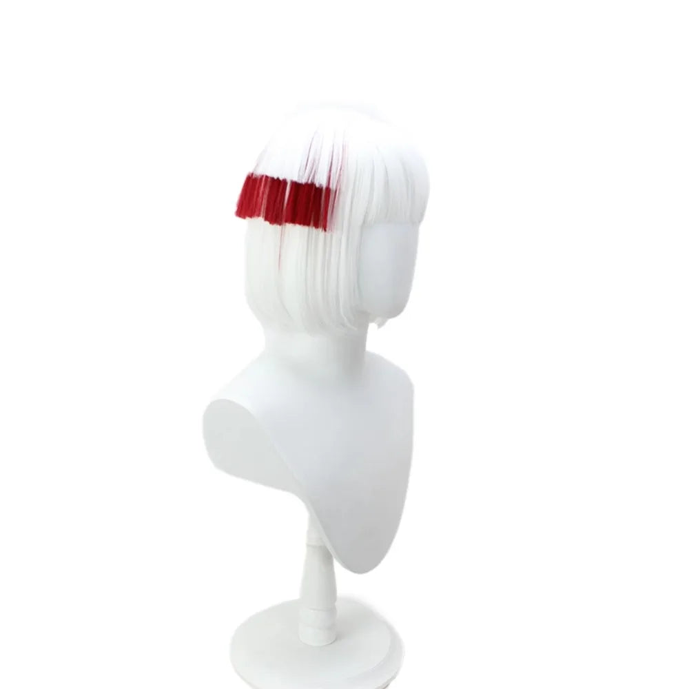 Jujutsu Kaisen Rimen Cosplay Wig White Red Short Hair