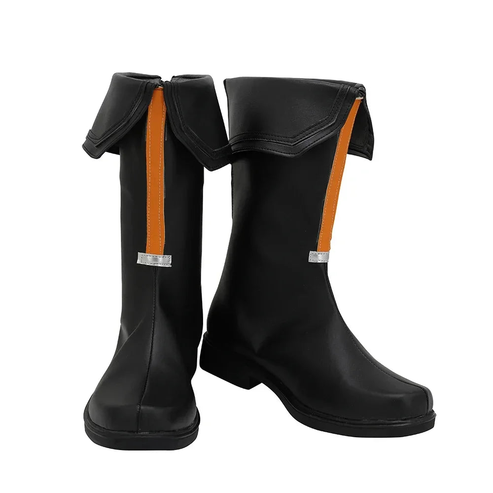 Arknights Courier Cosplay Boots Black Shoes