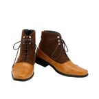 Good Omens Angel Aziraphale Cosplay Boots Brown Shoes Custom Made
