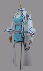 Sword Art Online ALO Yuki Asuna Cosplay Costume Blue Dress