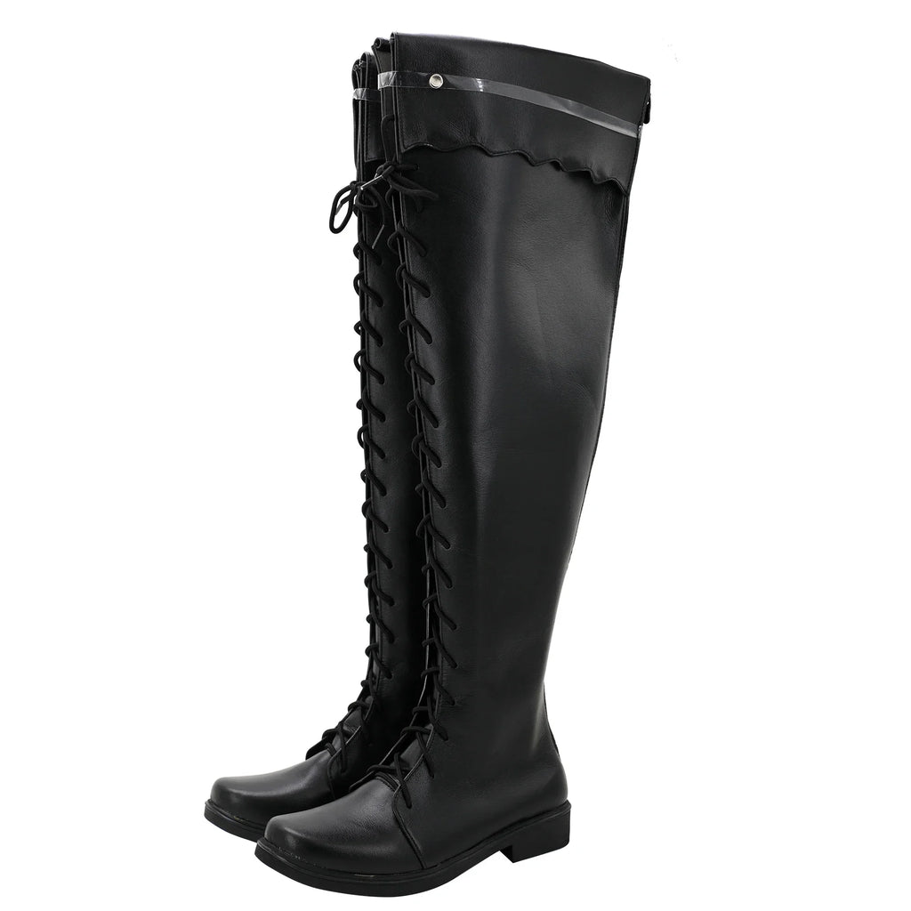 Final Fantasy XIV Y'shtola Cosplay Boots Custom Made Black Shoes