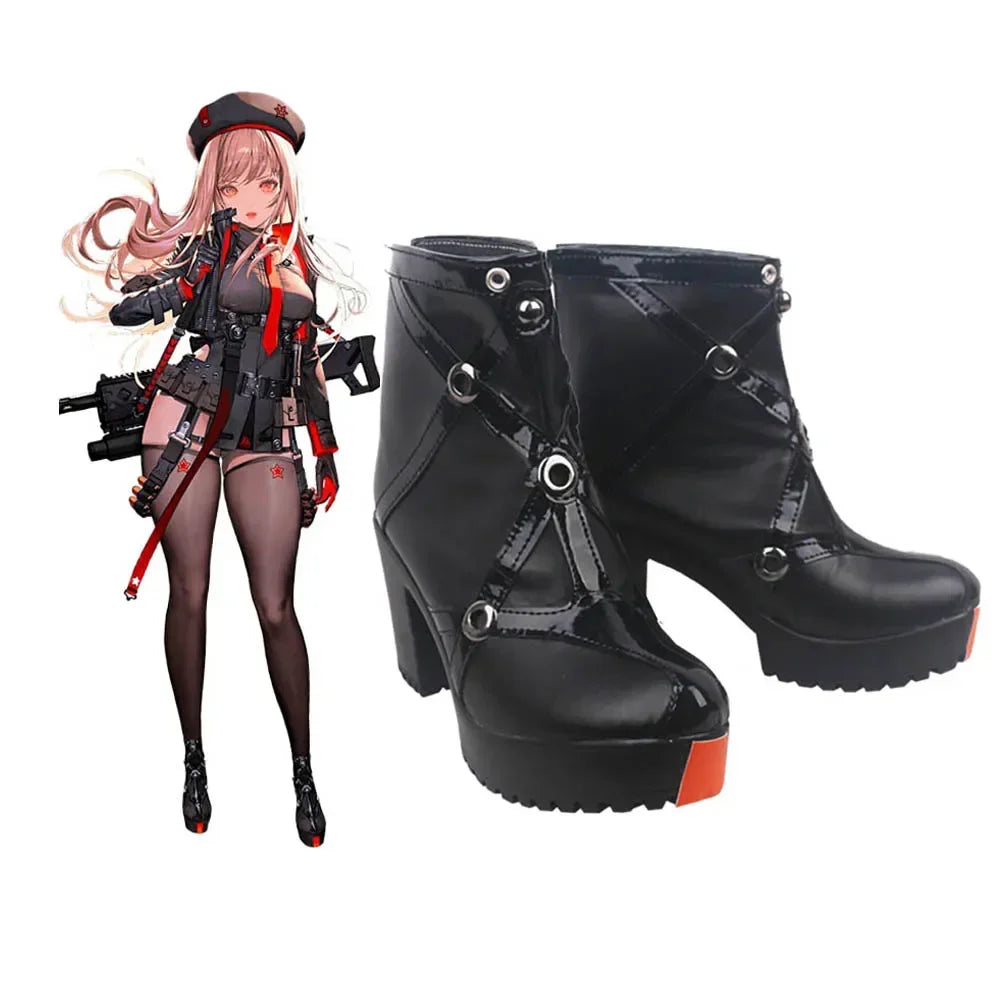 Nikke The Goddess of Victory Rapi Cosplay Boots High Heel Shoes