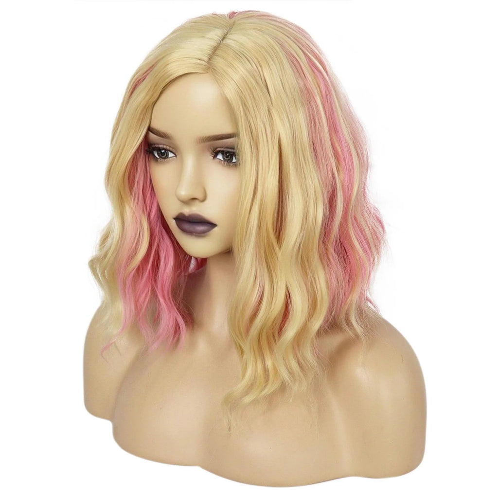 Perruque cosplay Enid Sinclair de mercredi, ombrée colorée, cheveux synthétiques pour jeu de rôle 