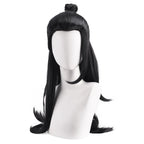 Perruque cosplay Jujutsu Kaisen Satoru Gojo, cheveux noirs longs et hérissés, style anime