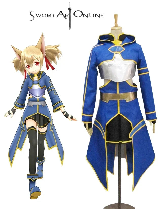 Sword Art Online 2 Silica Cosplay Costume Custom Made
