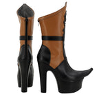 FGO Dante Cosplay Shoes High Heel Brown Boots