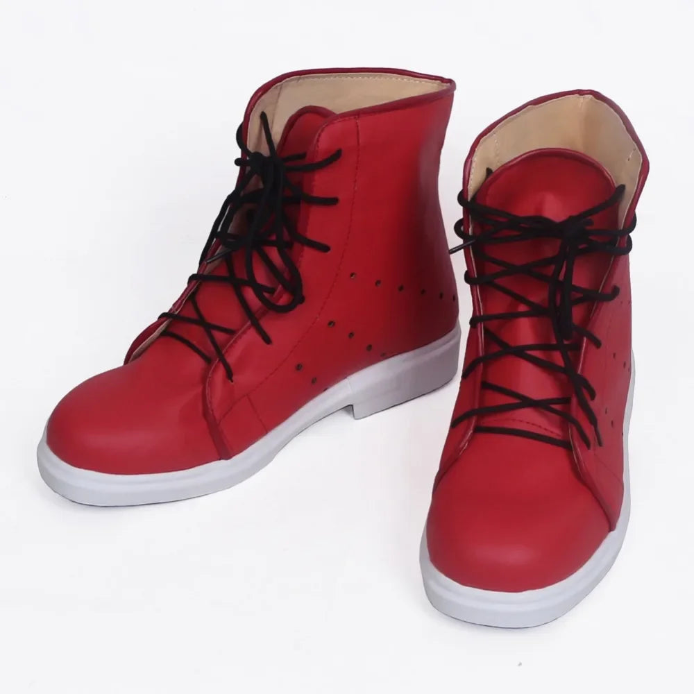 Persona5 Akira Kurusu Cosplay Boots Red Shoes