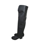 Bottes en cuir noir pour cosplay de Rover (Whuring Waves), fabriquées sur mesure à toutes les pointures.