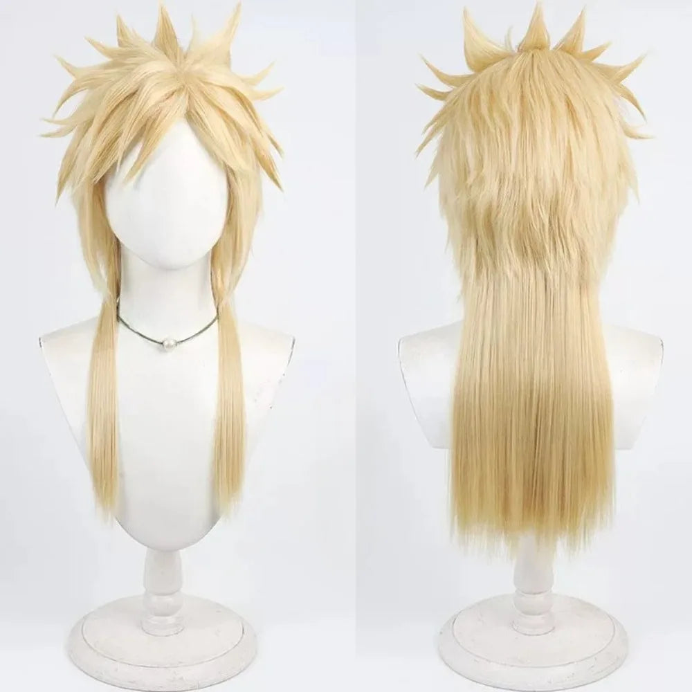 Final Fantasy VII Cloud Strife Cosplay Wig Spiky Blonde Hair