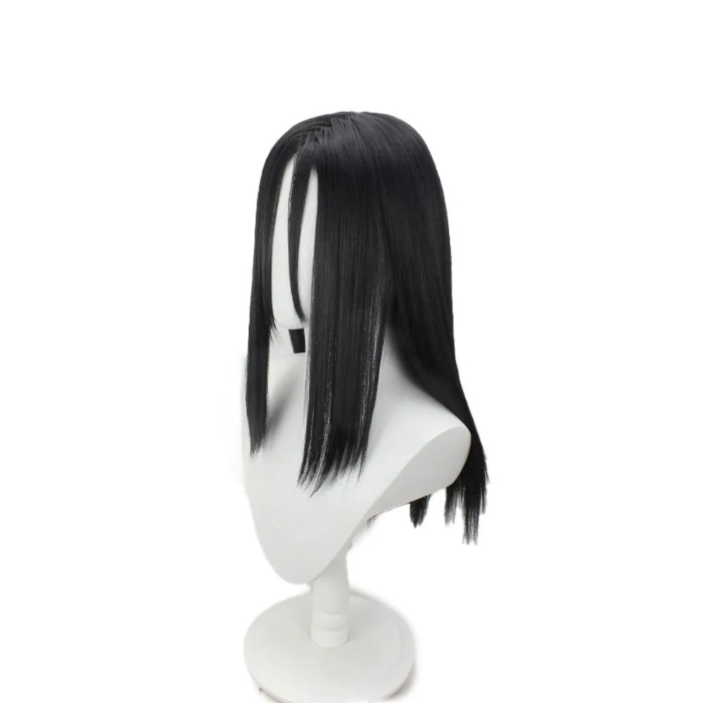 Perruque de cosplay Naruto Orochimaru, cheveux longs, noirs et lisses 