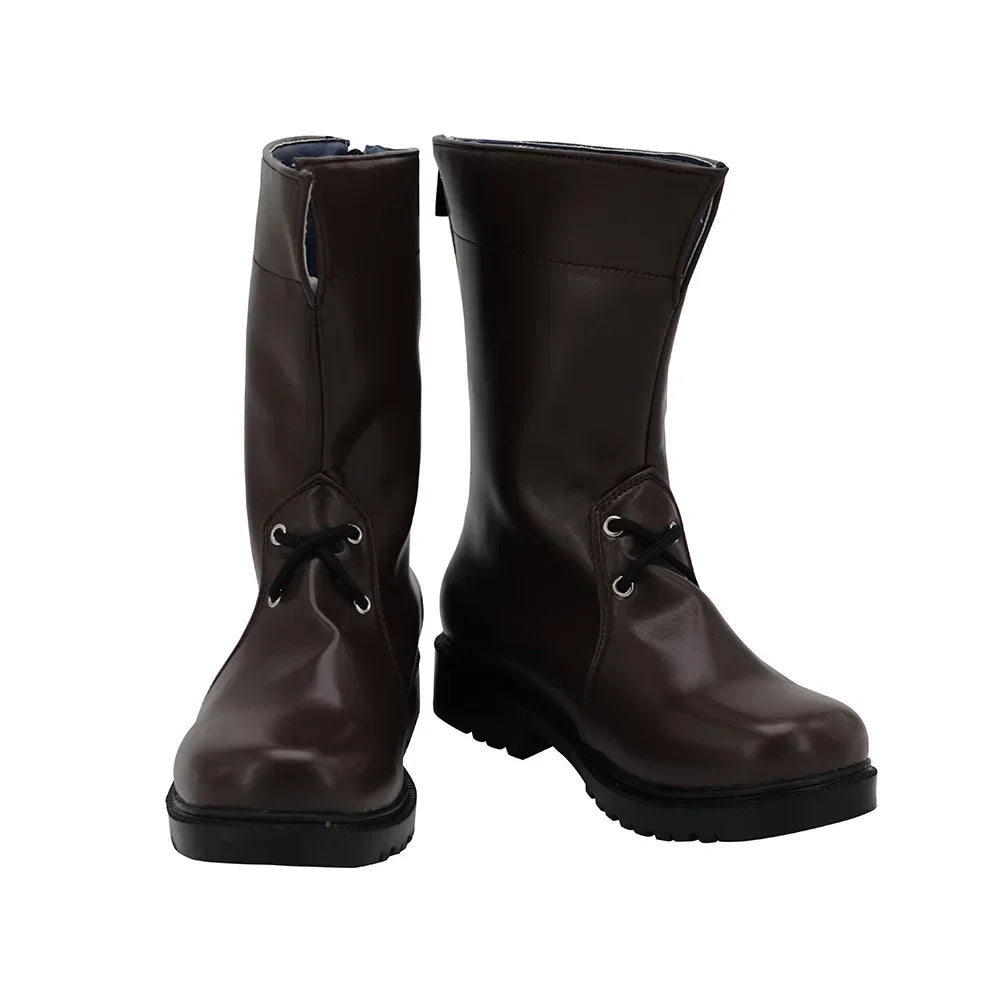 Arknights Skadi Cosplay Boots Brown Shoes