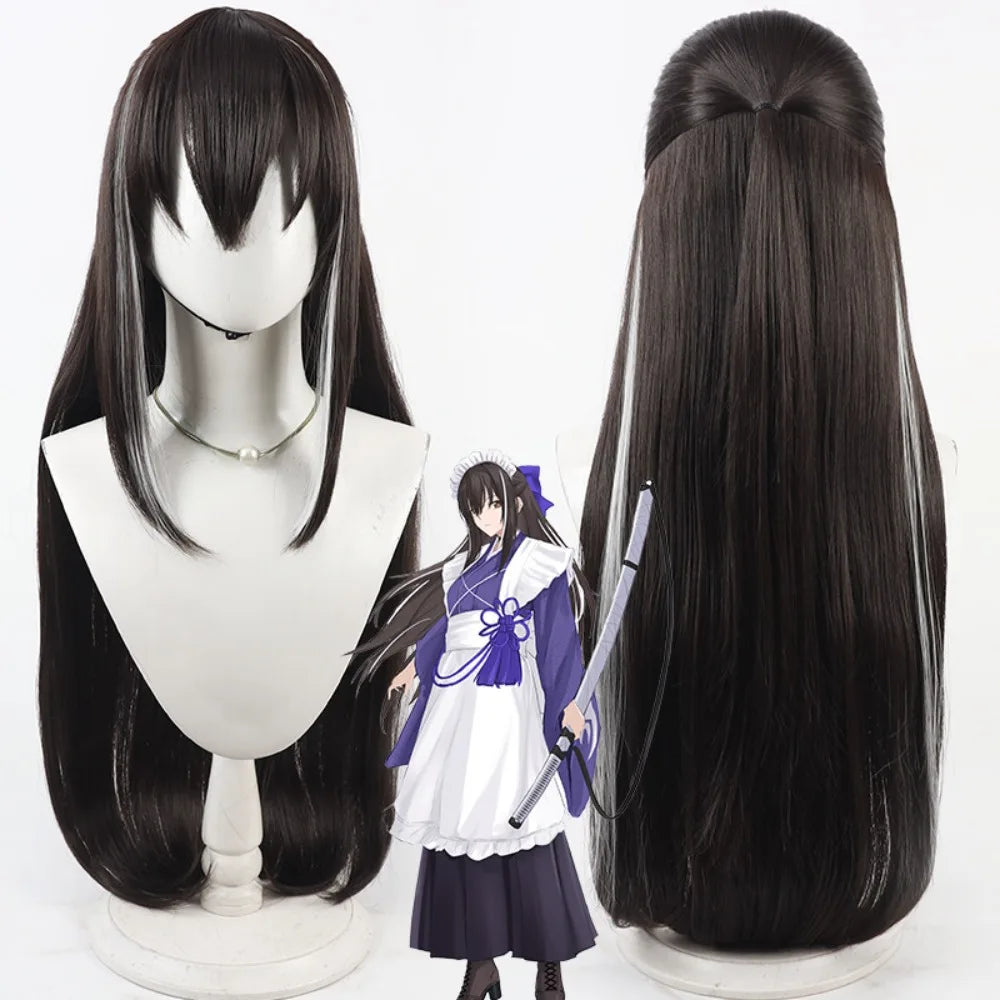 FGO Kawakami Gensai Cosplay Wig Brown Hair