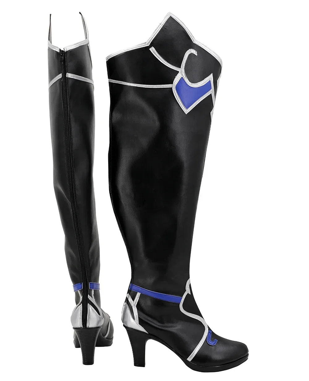 Honkai Star Rail Jingliu Cosplay Boots Black Shoes