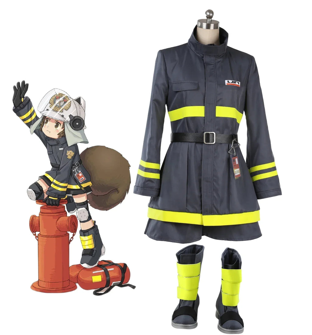 Costume complet de cosplay de Shaw (Arknights) avec manteau et pantalon, confectionné sur mesure à toutes les tailles.