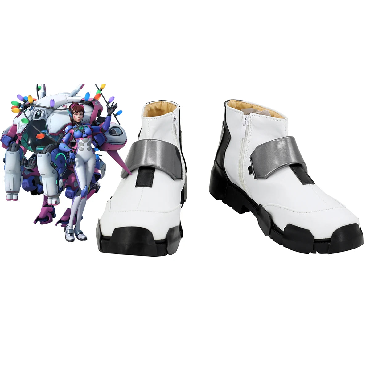 Overwatch 2 Kiriko Dance of Rain DVA Cosplay Shoes Custom Made Boots