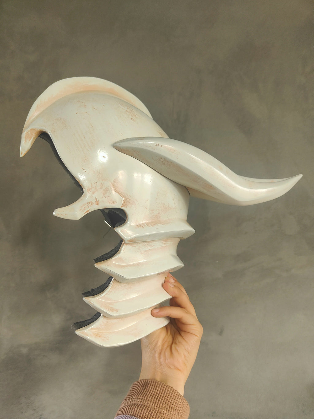 Casque et masque de cosplay d'Ulquiorra Cifer Espada (Bleach) en fibre de verre ventilée