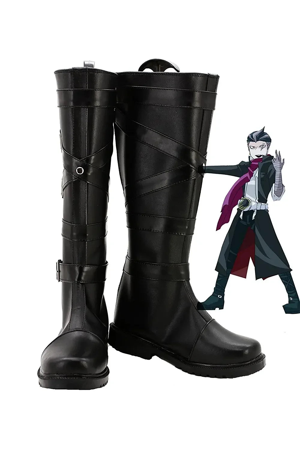 Danganronpa Kiyotaka Ishimaru Cosplay Boots Custom Made Black Shoes