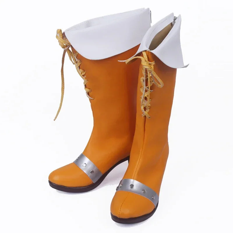 The Seven Deadly Sins Serpent Sin of Envy Diane Cosplay Boots Orange Shoes Custom Made