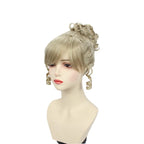 Perruque de cosplay Cendrillon, cheveux blonds bouclés 