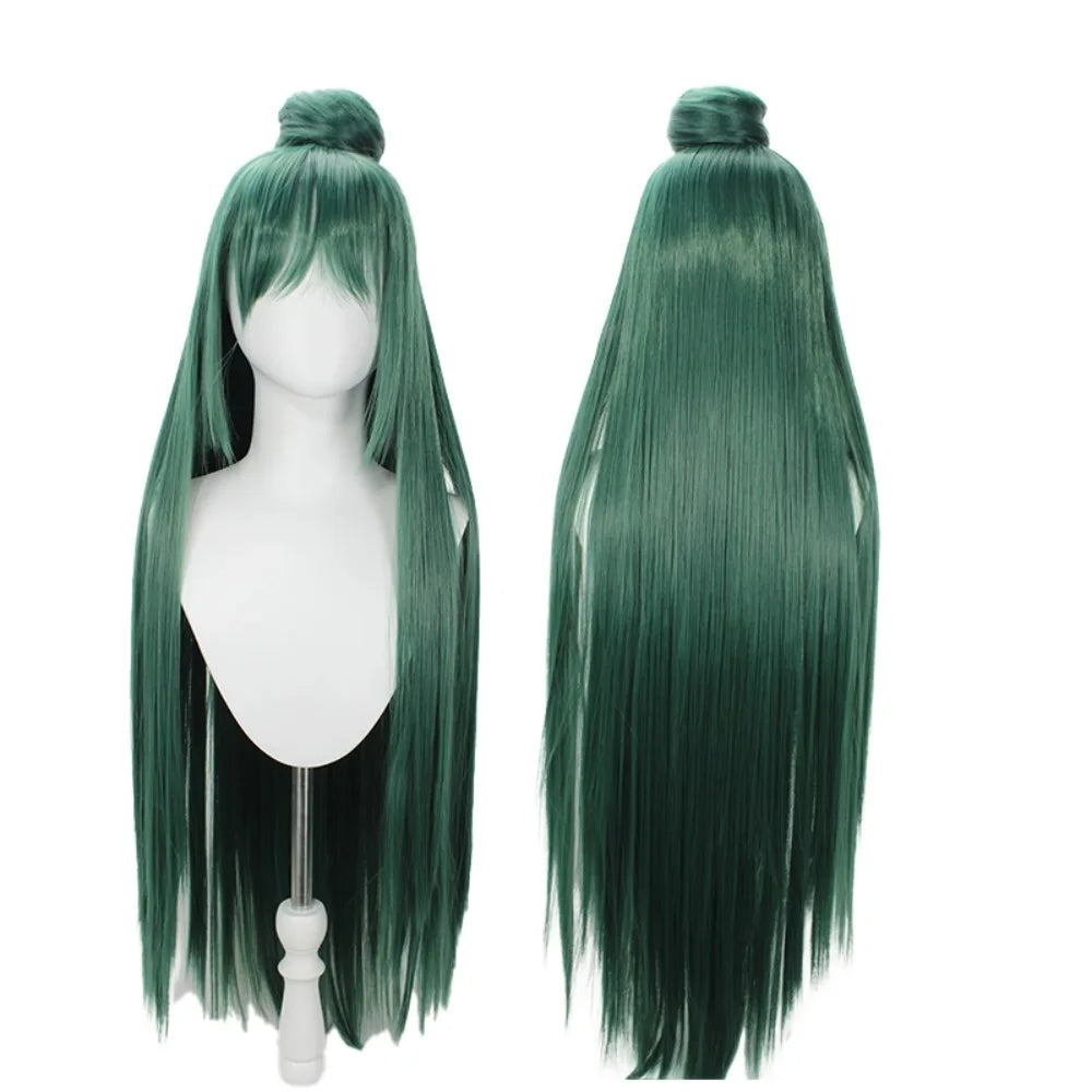 Sailor Moon Pluto Setsuna Meioh Cosplay Wig Dark Green Hair